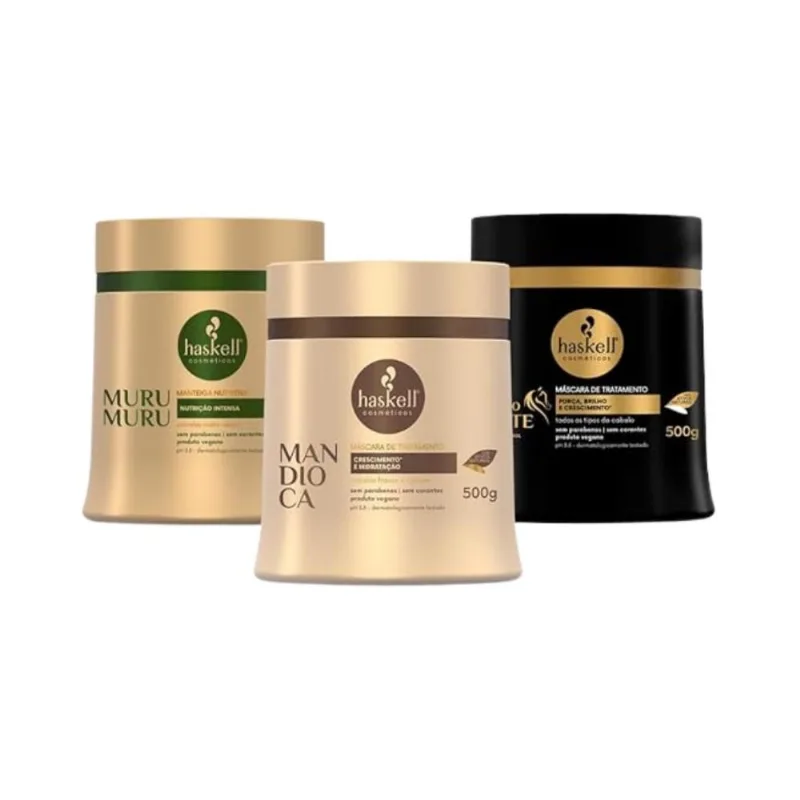 Cronograma Haskell Cabelo Forte Máscaras 500g