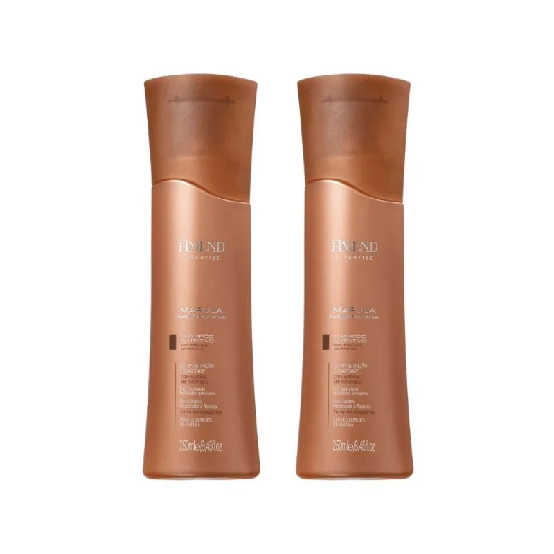 Kit 2 Shampoo Amend Marula Nutrition 250 ml