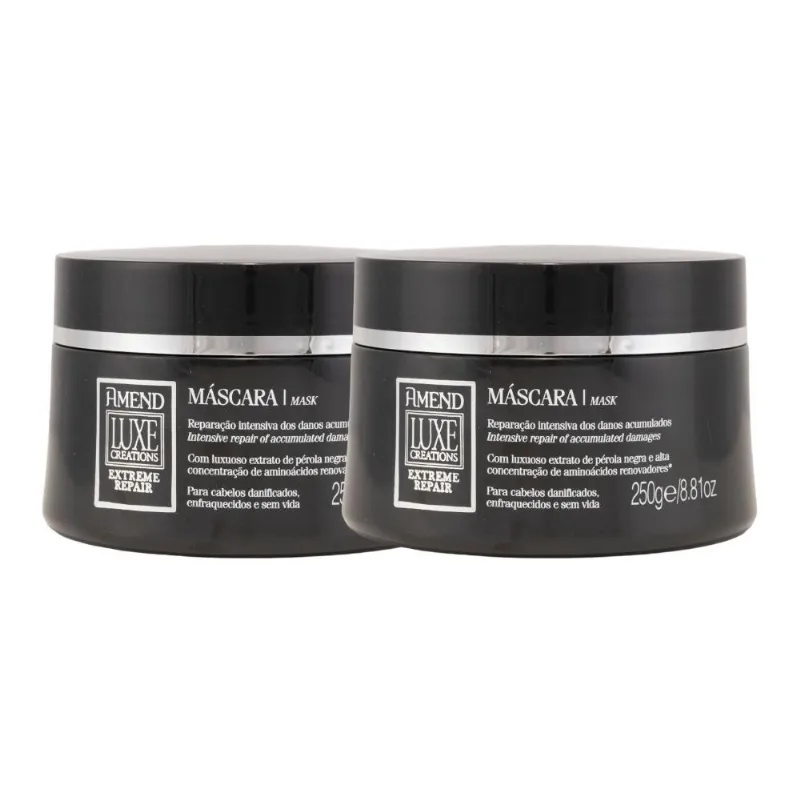 Kit 2 Mascara Amend Luxe Creations Hidratação