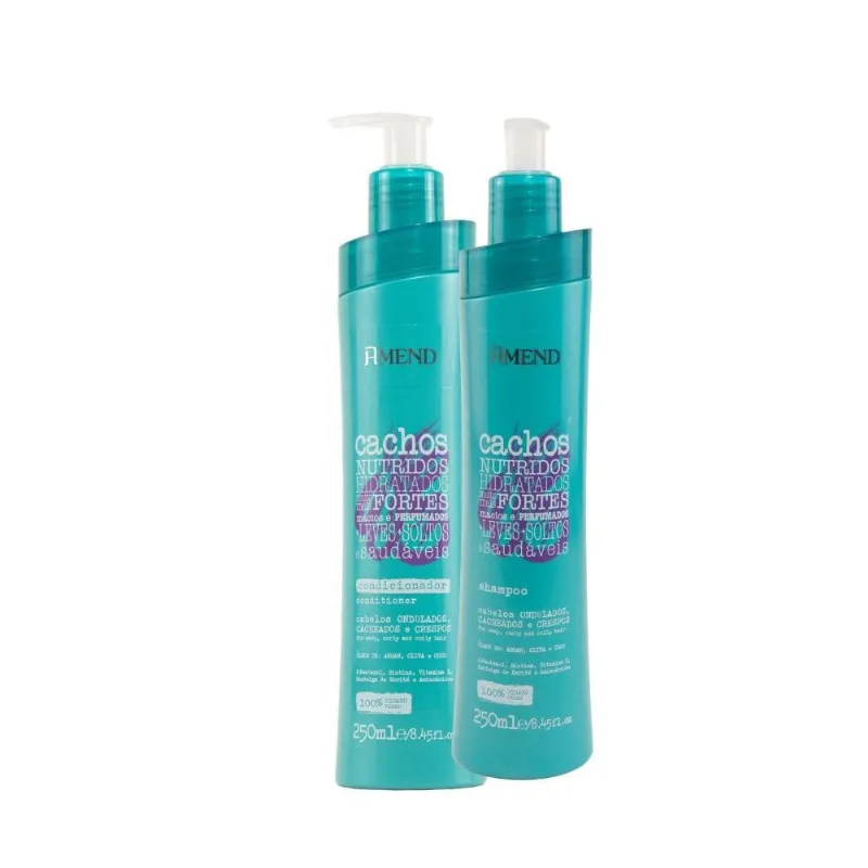 Kit Shampoo Condicionador Amend Cachos Nutridos