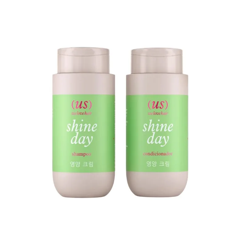 Kit Madamelis We Love Hair Shine Day Shampoo e Condicionador