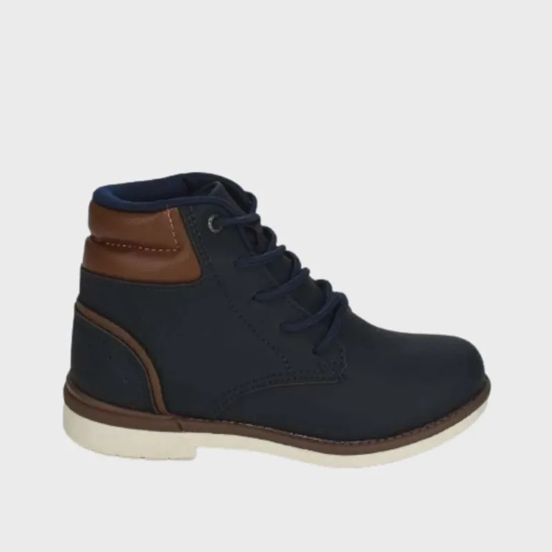 Coturno Kidy Walk Infantil Marinho Marrom
