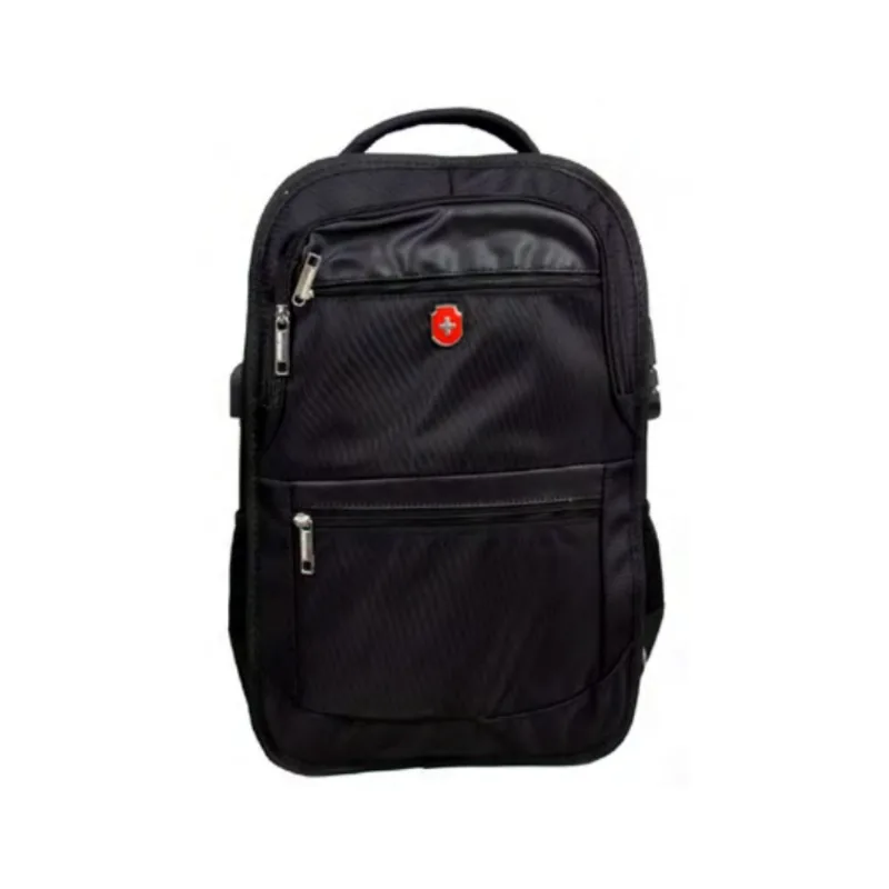 Mochila Executiva Swissland Cabo De Aço Com Cadeado 18" 46cm Preto (MP)