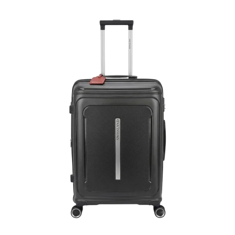 Mala De Viagem Com Rodinhas 360° Swissland Freezo Em Polipropileno 10kg Preto (MP)