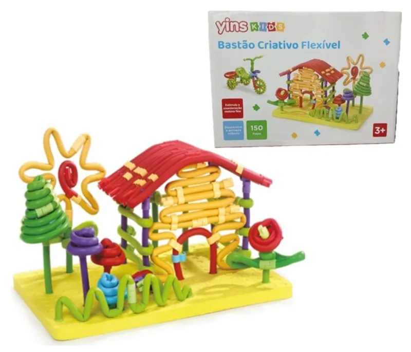Bastão Criativo Flexivel 150 Pçs Yins Kids - YINS