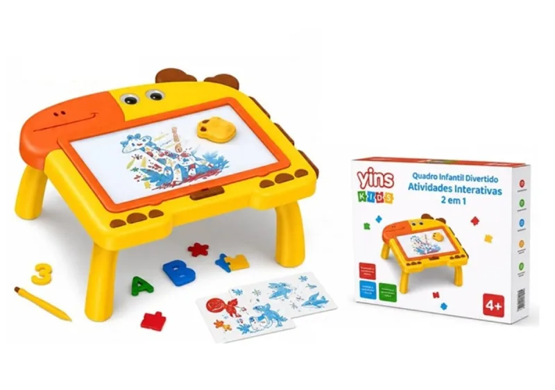 Quadro Infantil Divertido Atividades Interativas2x1 YinsKids - YINS