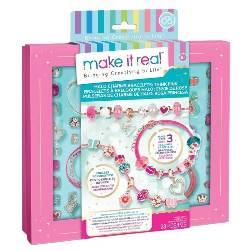 Kit Miçangas Multikids 28Pçs - Criatividade - Rosa