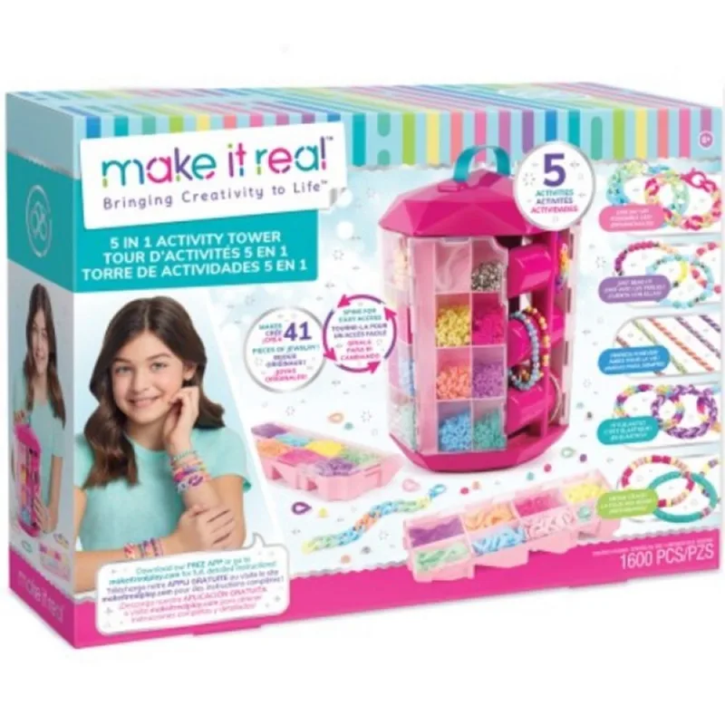 Conjunto Miçangas e Acessórios MY STYLE Torre Super Fashion 5 em 1 Multikids