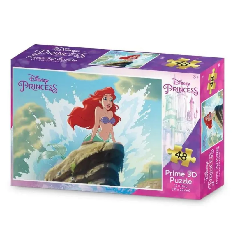 Quebra Cabeça 3D Pequena Sereia 48 Peças Multikids