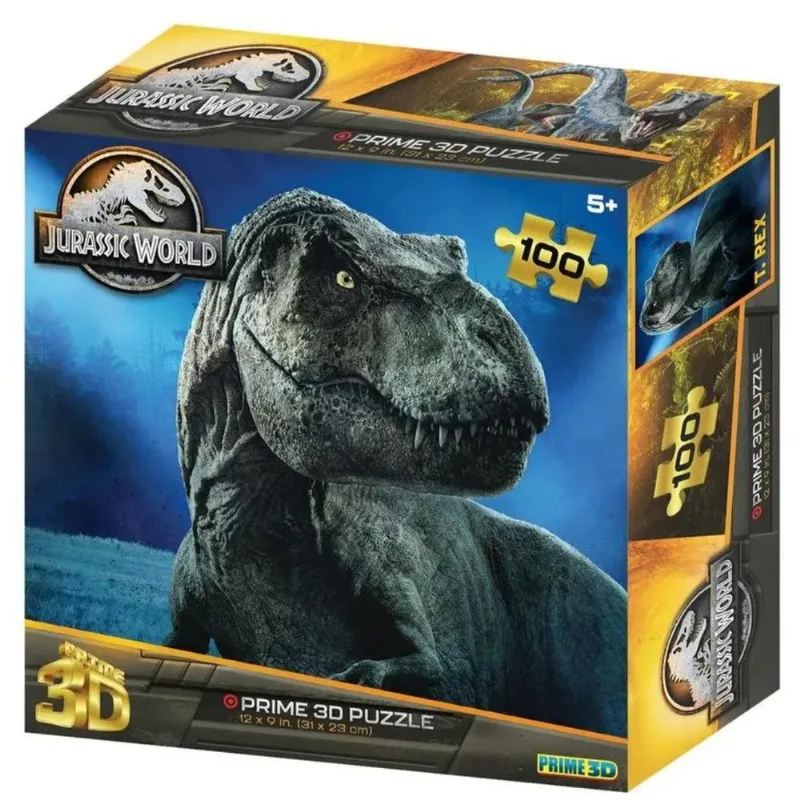 Quebra Cabeça 3D Jurassic World T-Rex 100 Peças Multikids