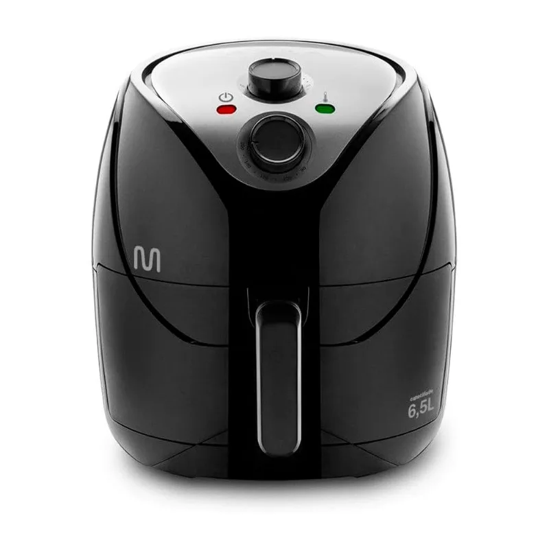 Fritadeira Elétrica Air Fryer Multilaser 6,5L 127V GO217 Preto (MP)
