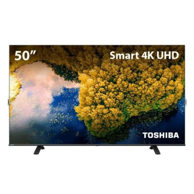 TV Toshiba Smart Led 4K 50 TB012M Preto Bivolt