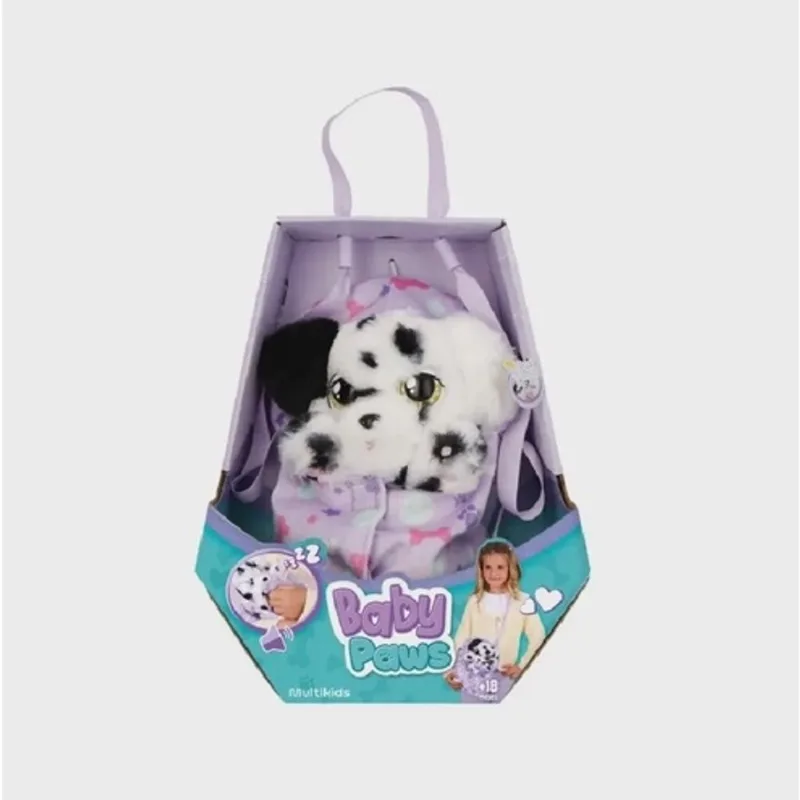 Pelúcia Baby Paws Cachorro Bolsinha Dálmata Multikds BR1814