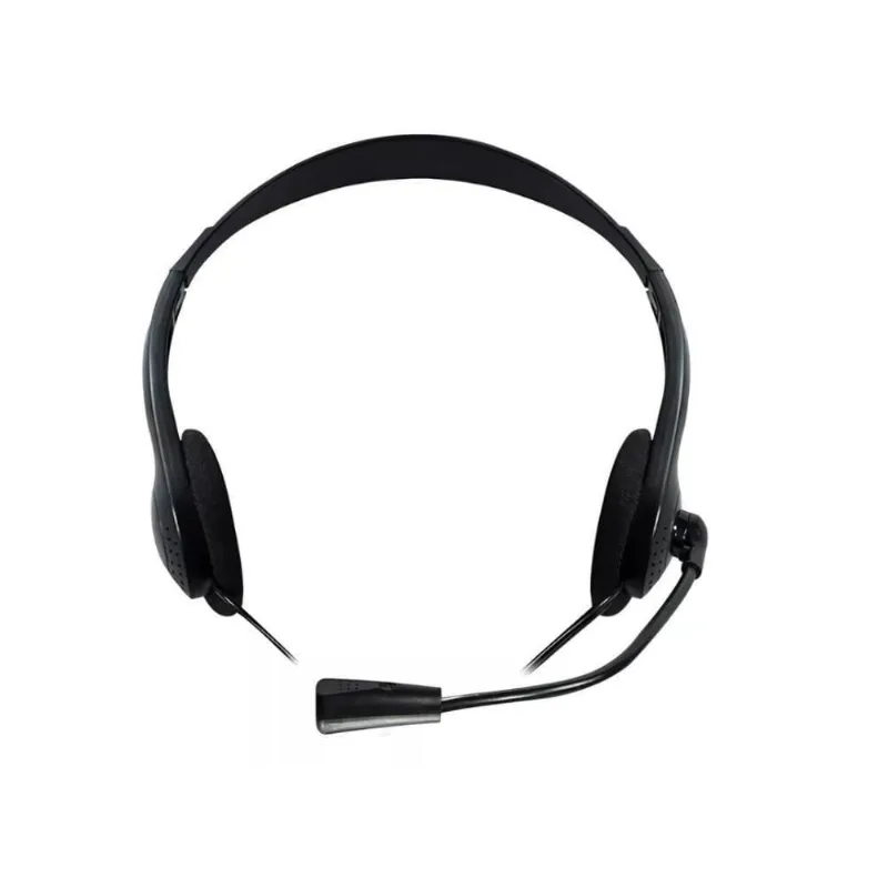 Headset Classic Hastes Ajustável Com Fio Multilaser Ph002 Preto