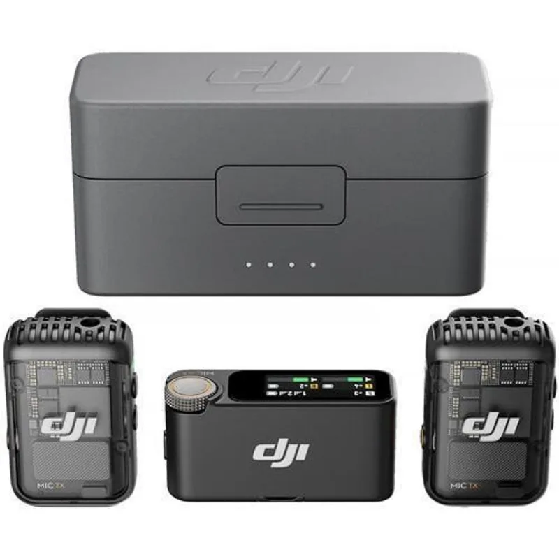 Microfone Sem Fio 2 Pessoas Dji Mic 2 Câmera E Smartphone 2