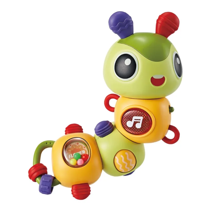 Brinquedos Para Bebês - Centopeia Giratória - Com Luz E Som - Primeira Infância - Multikids