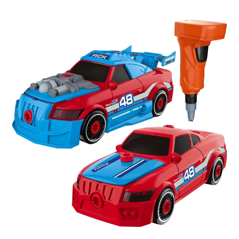 Carrinho - Turbo Tools - Bmw - Vermelho - 2 em 1 - Multikids