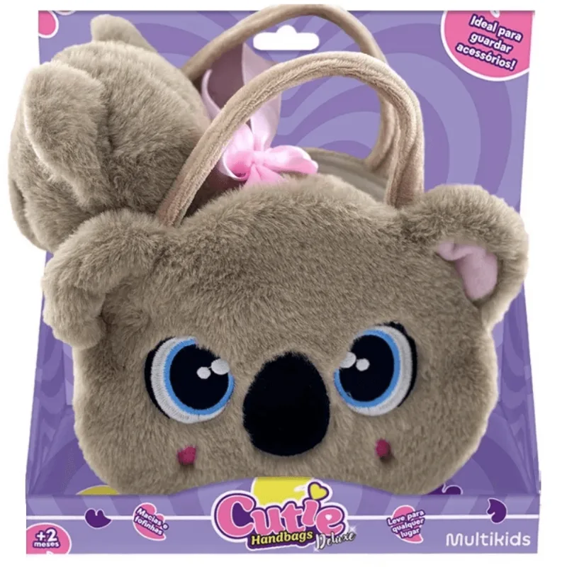 Bolsinha Em Pelúcia Cutie Handbag Deluxe Koala - Multikids Multikids