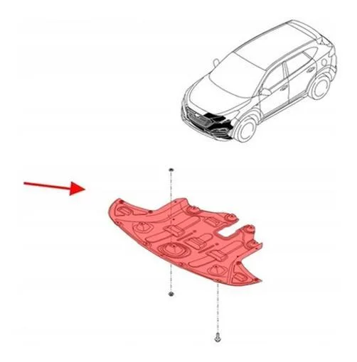 Protetor Inferior Carter New Tucson 1.6 16v Gdi 2017 À 2022