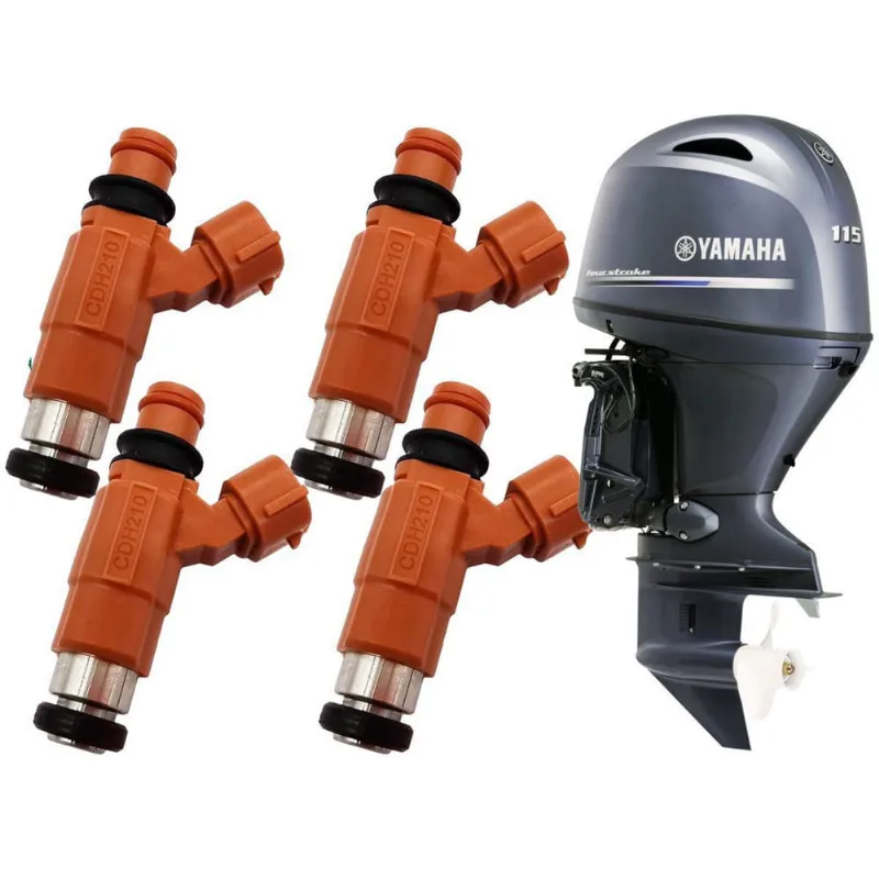 Kit 4 Bicos Injetores Yamaha 115 Hp 4T