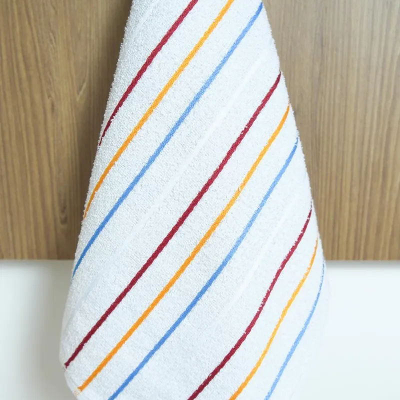 Kit 5 Pano De Copa Bonjour Cozinha Atoalhado Felpudo Branco