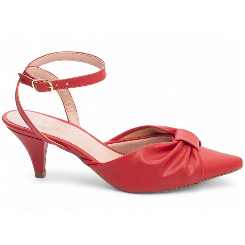 Scarpin Sapato Salto Médio Baixo Bico Fino Feminino 6 cm Torricella