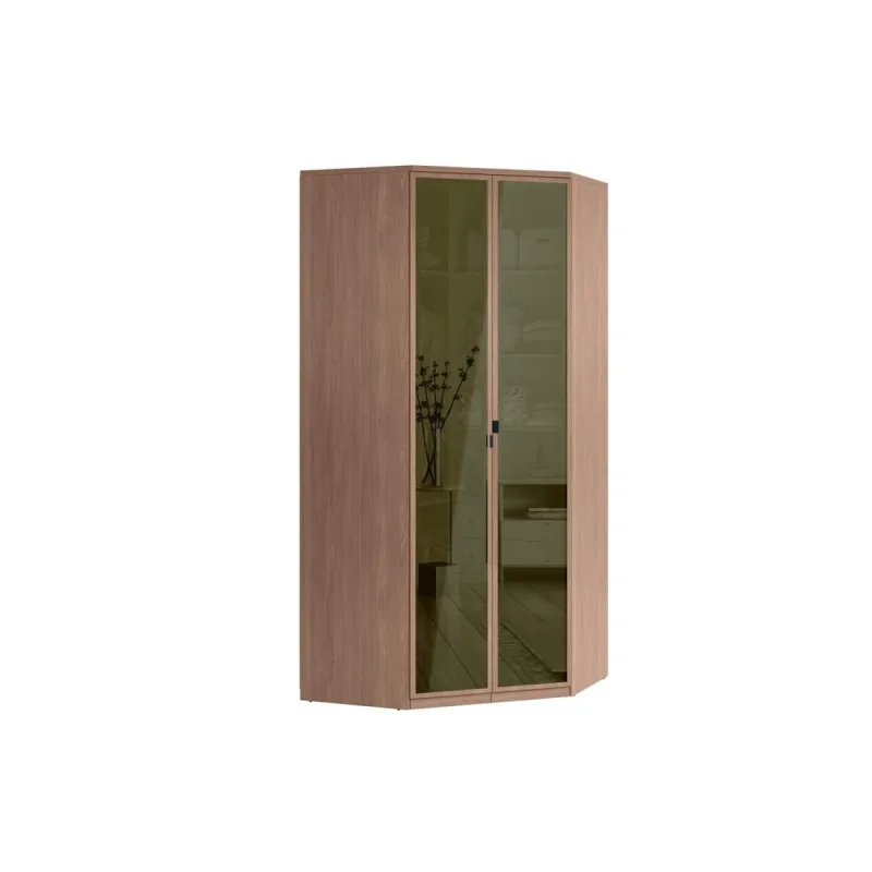 Guarda-Roupa Closet Modulado Santos Andirá Toledo 2 Portas Reflecta 3 Gavetas 6 Prateleiras Iluminação LED - Santos Andira - Móveis