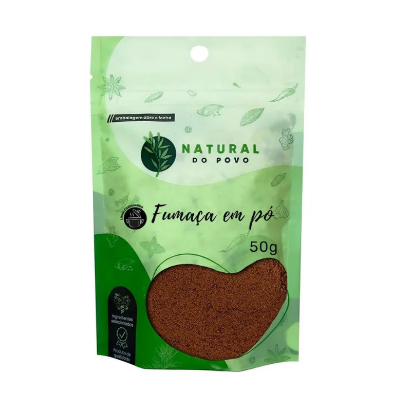 Tempero Fumaça em Pó 50g - Aroma Natural e Carvão