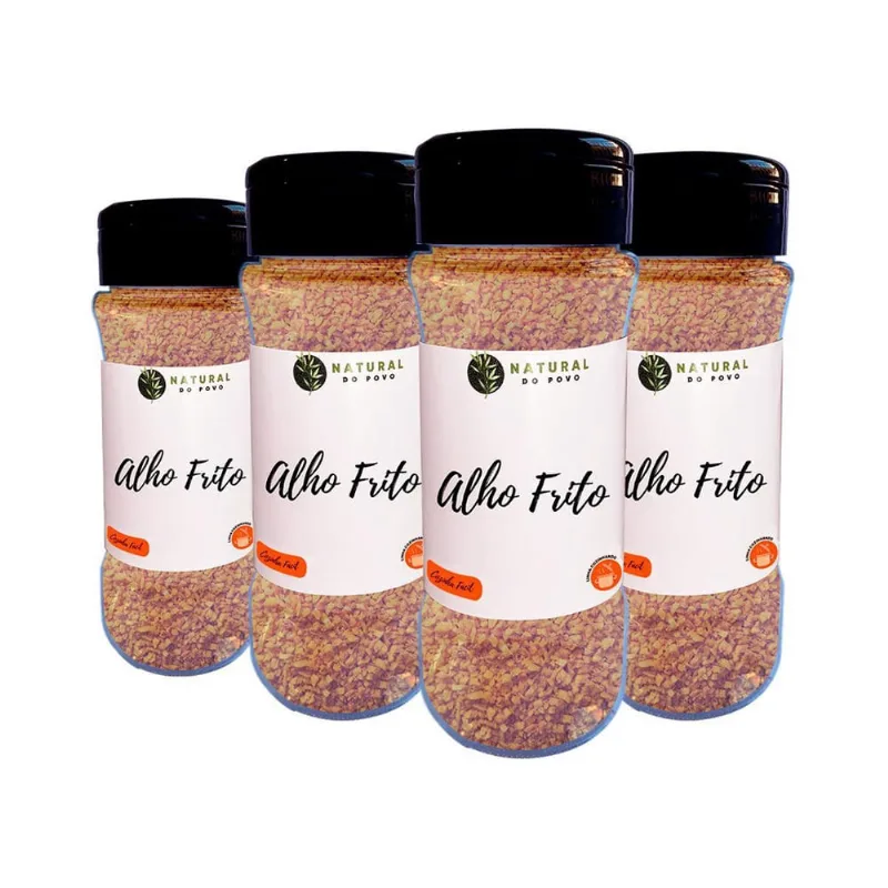 Tempero Selecionado Alho Frito Kit 4 Pote Com Dosador 50G