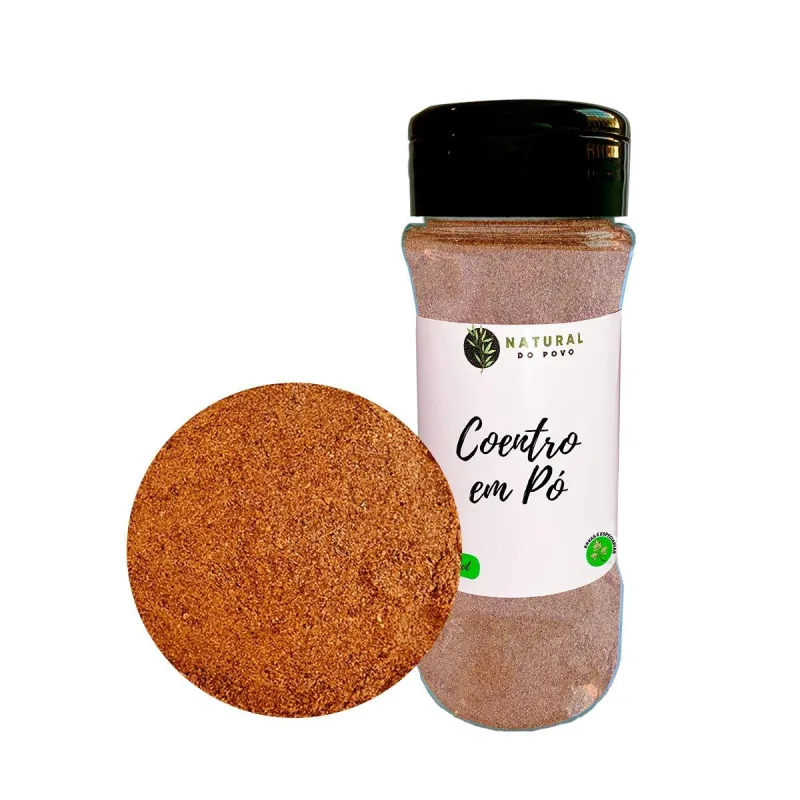 Coentro Moído Importado 100% Natural Pote Com Dosador 75g - Não Informado