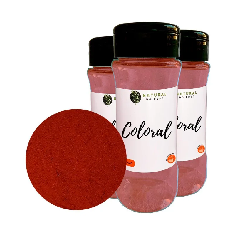 Tempero Colorau Kit 4 100% Natural Pote Com Dosador 70g - Não Informado