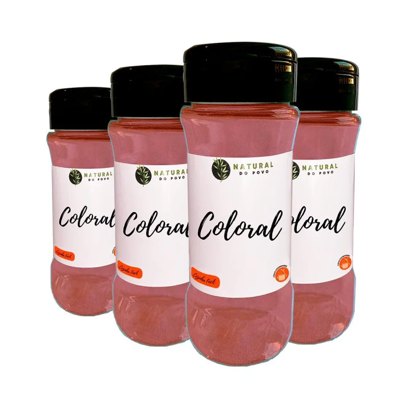 Colorau Qualidade Superior Kit 4 Pote Com Dosador 70g - Não Informado