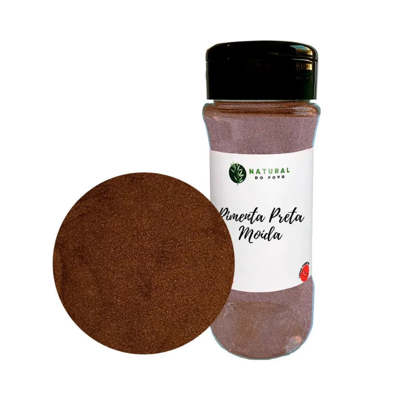 Pimenta Preta Selecionada Premium Moída Pote Com Dosador 50G