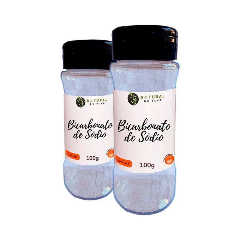 Bicarbonato De Sódio Kit 2 Premium Pote Com Dosador 80g - Não Informado