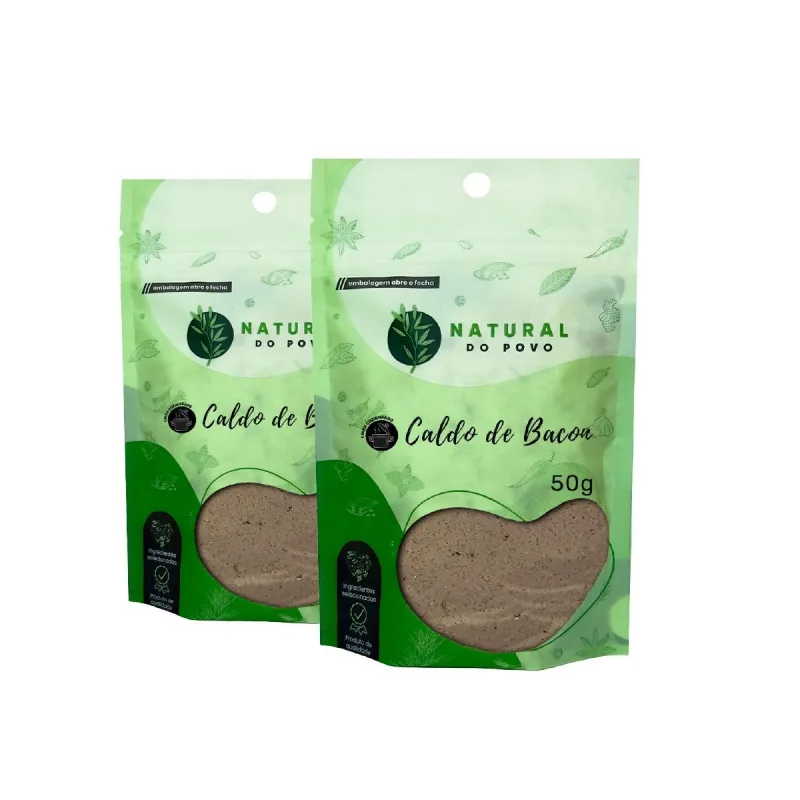 Caldo De Bacon Premium Sabor Autêntico Kit 2 Pouch 50g - Não Informado