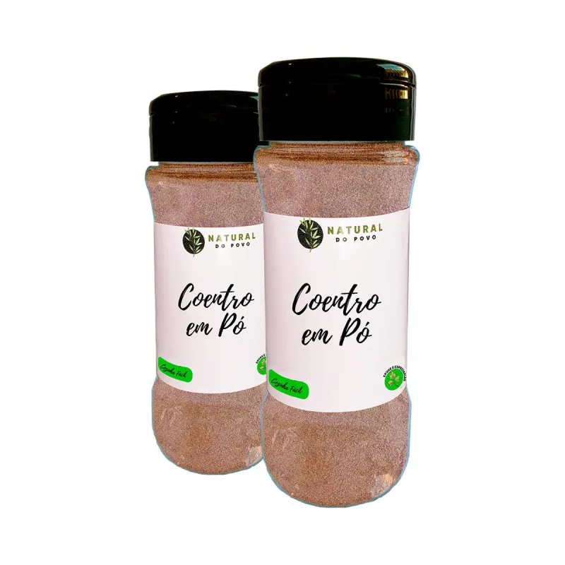 Tempero Premium Coentro Em Pó Kit 2 Pote Com Dosador 60g - Não Informado - Mercearia