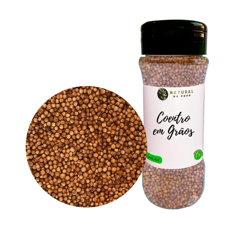 Tempero 100% Natural Coentro Em Grãos Pote Com Dosador 50g - Não Informado