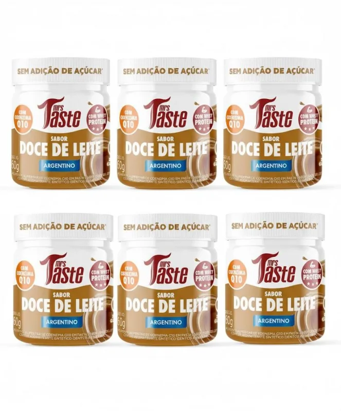 Kit 6 Spread Doce De Leite 160g Cremoso E Saudavel Zero Aç - Não Informado