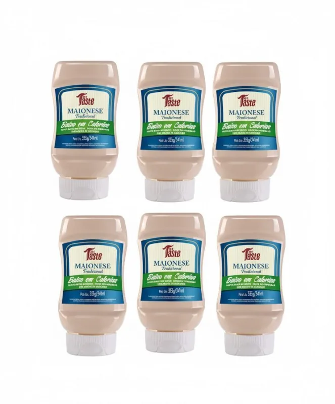 Kit 6 Molho Maionese 335g Saudavel E Saboroso Zero Açucar - Não Informado