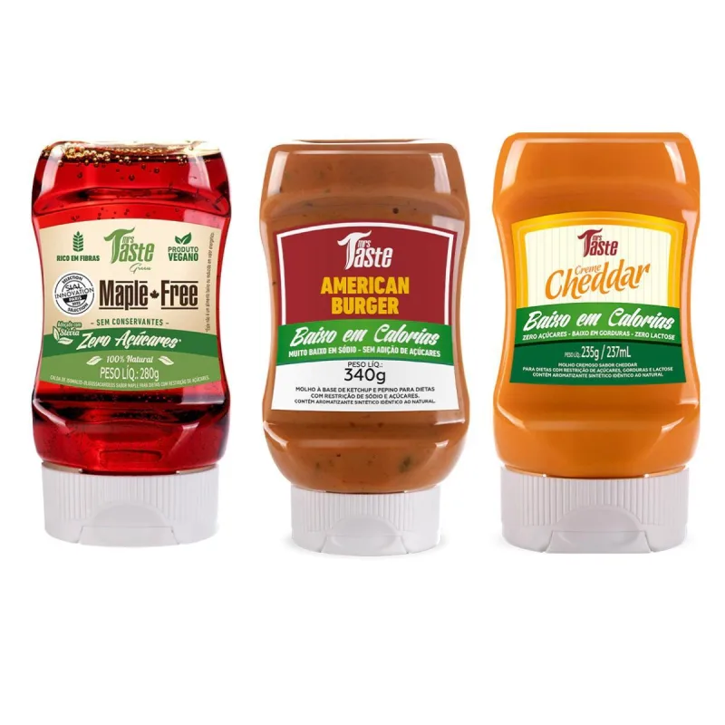 Kit 3 Molho Maple Molho American Burguer Molho Cheddar Zero - Não Informado