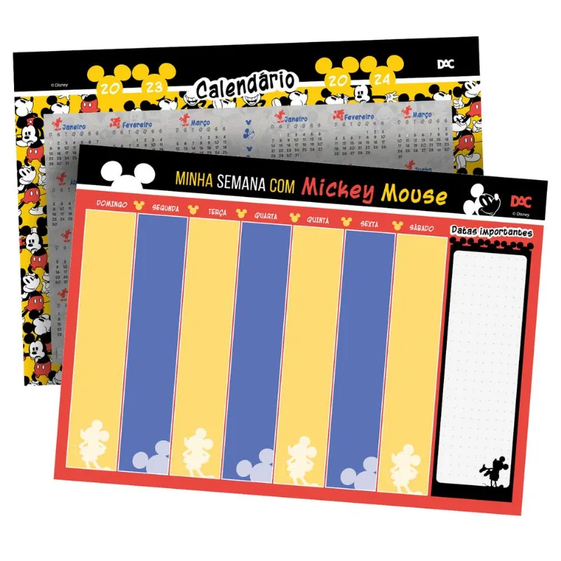 Bloco Planner Semanal Mickey Mouse