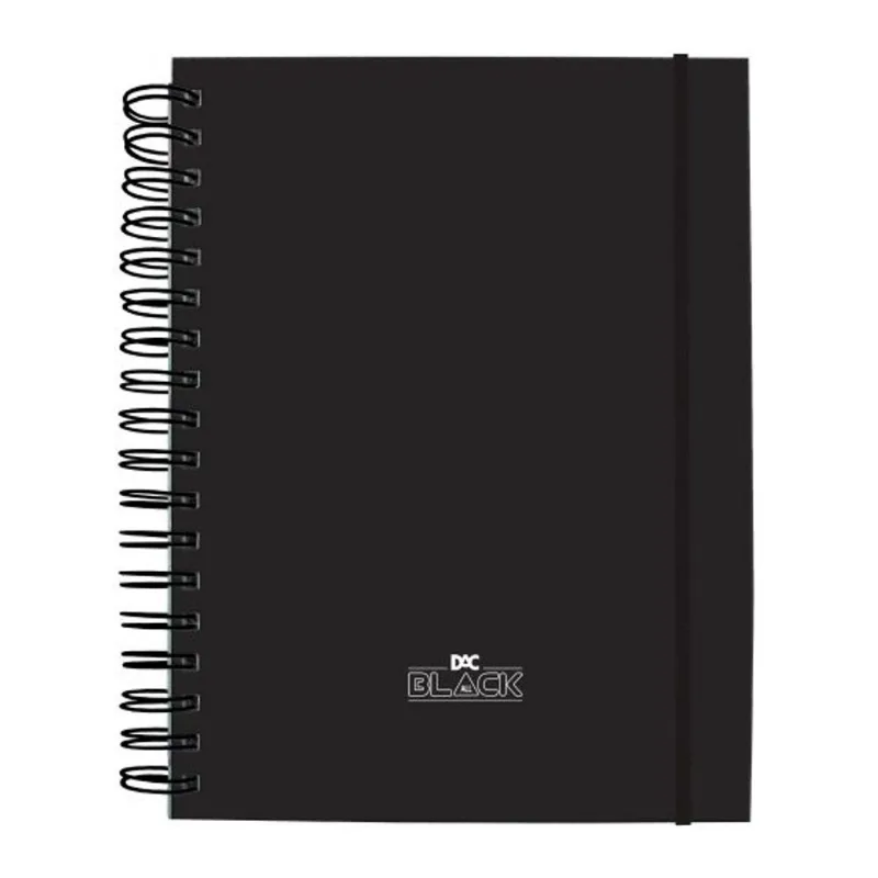 Caderno Smart Mini All Black 80 Folhas - dac - Papelaria