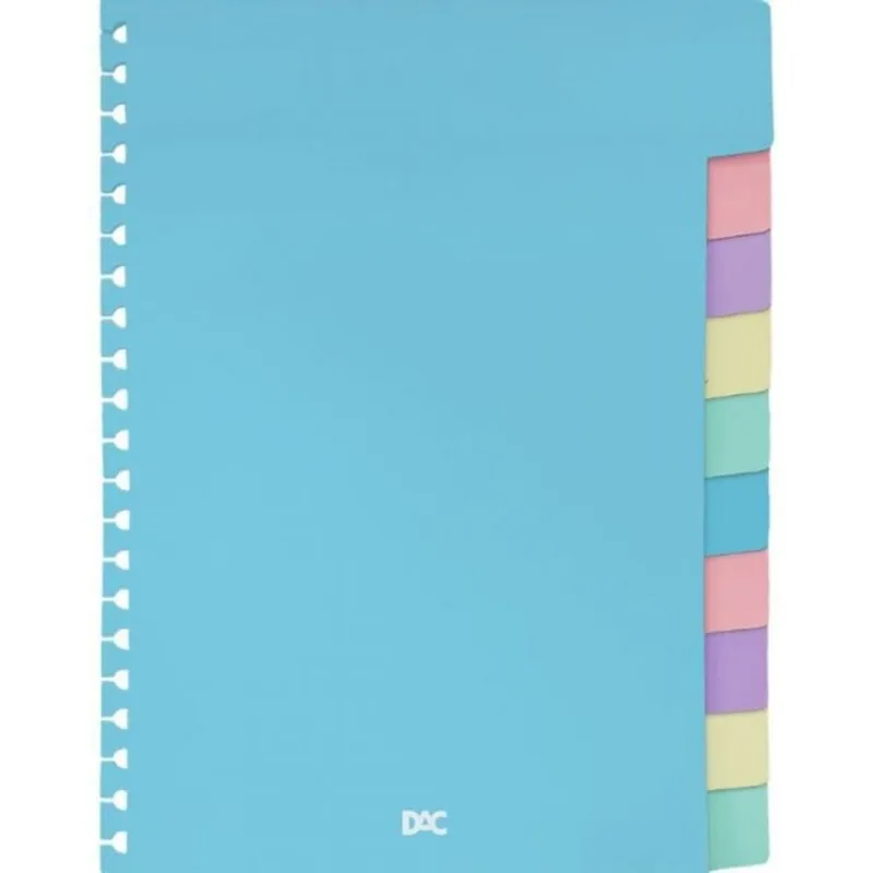 Divisória Caderno Smart Colegial 10 Divisórias Coloridas - Dac