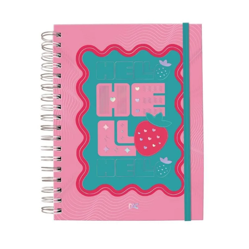 Caderno Dac Smart Hello Capa Com Aroma De Morango - 4482