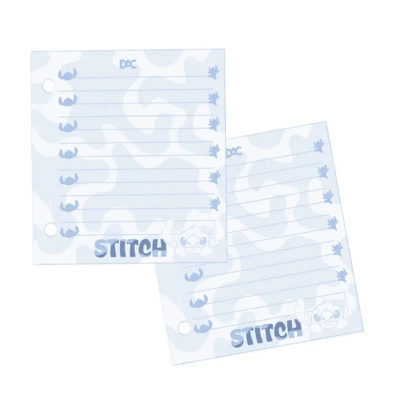 Refil Para Mini Fichário Stitch Disney