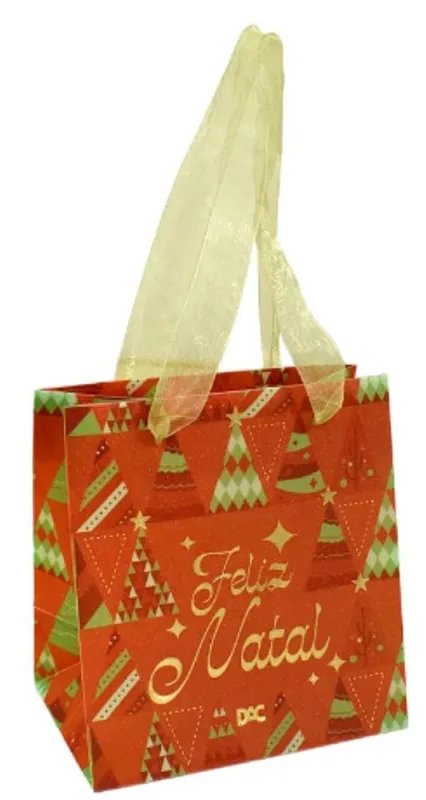 Sacola Presente Natal Pequena - LC - Presentes