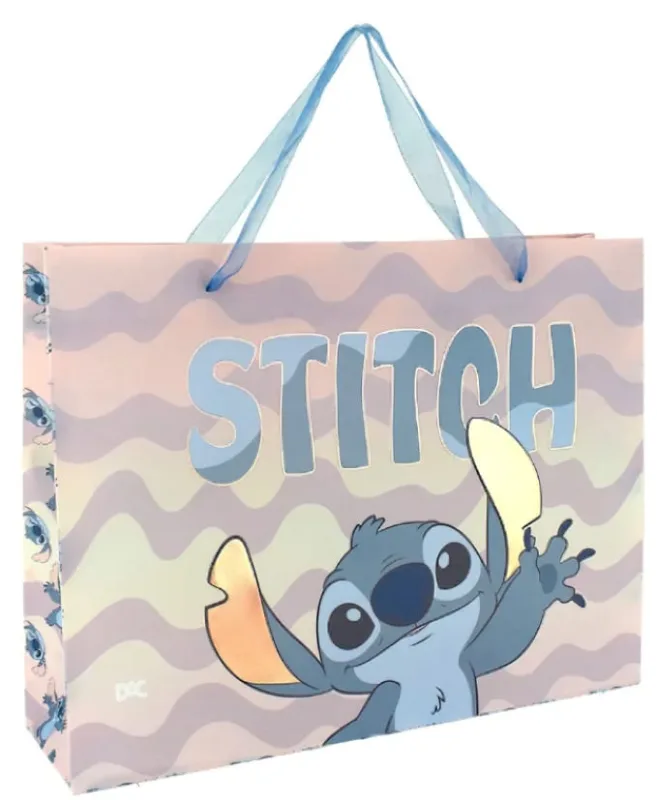 Sacola Presente Stitch Horizontal - LC - Presentes