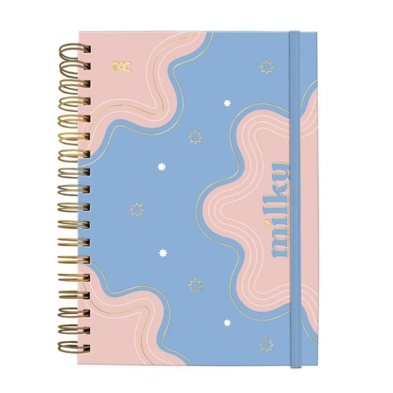 Caderno Smart Universitário Milky Dac - 80 Folhas