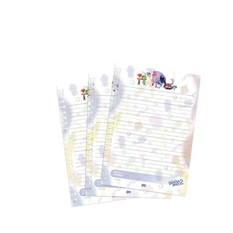Refil Para Caderno Smart Divertidamente Dac - 48 Folhas
