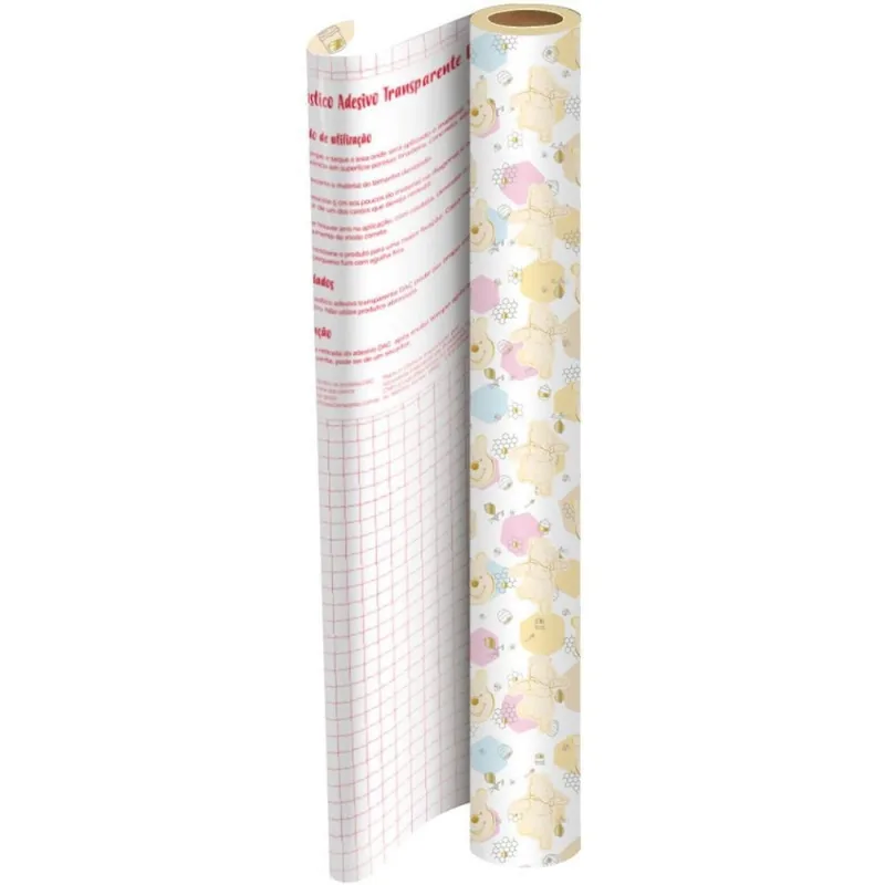 Plastico Adesivo 45CMX10M Pooh PP 0,08MM Rolo (7908689924453)